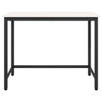 Tisch Weiß 100 x 50 x 77 cm Ingenieure Holz und Stahl