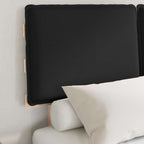 Bettgestell mit gepolstertem Kopfteil Schwarz 120 x 200 cm