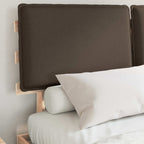 Bettgestell mit gepolstertem Kopfteil Taupe 140 x 190 cm