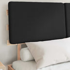 Bettgestell mit gepolstertem Kopfteil Schwarz 140 x 200 cm