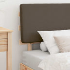 Bettgestell mit gepolstertem Kopfteil Taupe 100 x 200 cm
