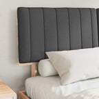 Bettgestell mit gepolstertem Kopfteil Dunkelgrau 150 x 200 cm