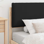 Bettgestell mit gepolstertem Kopfteil Schwarz 80 x 200 cm