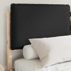 Bettgestell mit gepolstertem Kopfteil Schwarz 120 x 200 cm