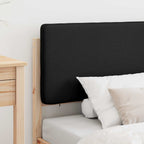 Bettgestell mit gepolstertem Kopfteil Schwarz 100 x 200 cm