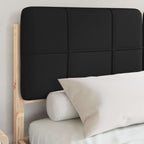 Bettgestell mit gepolstertem Kopfteil Schwarz 160 x 200 cm
