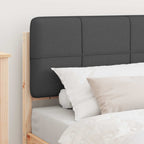 Bettgestell mit gepolstertem Kopfteil Dunkelgrau 90 x 200 cm