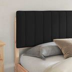Bettgestell mit gepolstertem Kopfteil Schwarz 180 x 200 cm
