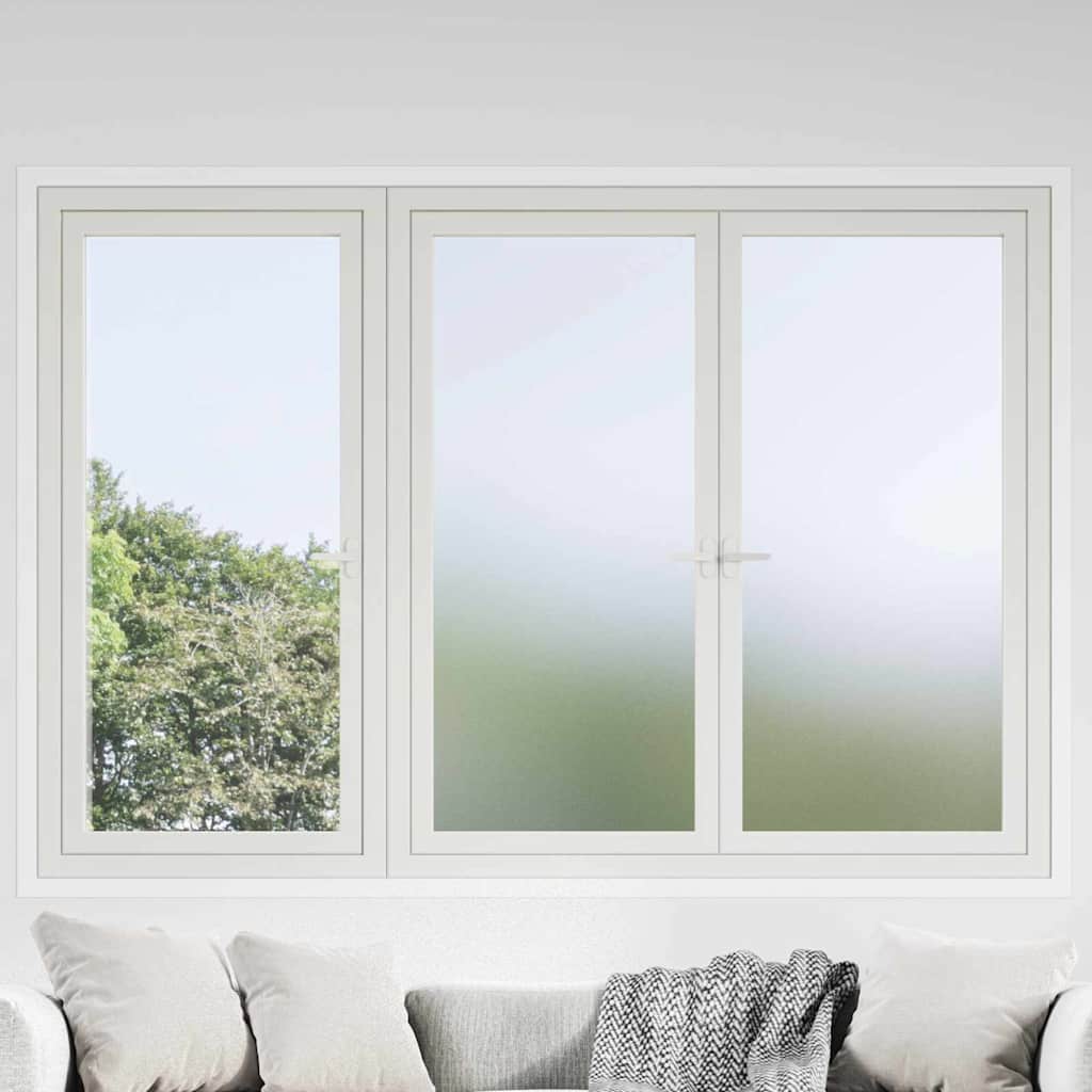 Selbstklebende Fensterfolie Frostiges Grau 90 x 500 cm PVC
