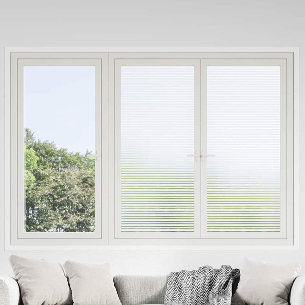 Selbstklebende Fensterfolie Mattierte Streifen 45 x 2000 cm PVC