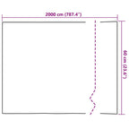 Selbstklebende Fensterfolie Mattierte Streifen 60 x 2000 cm PVC