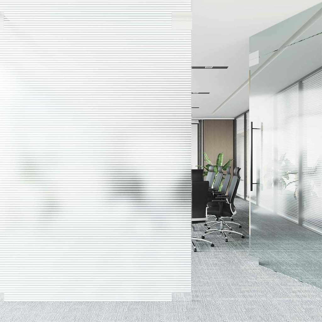 Selbstklebende Fensterfolie Mattierte Streifen 90 x 1000 cm PVC