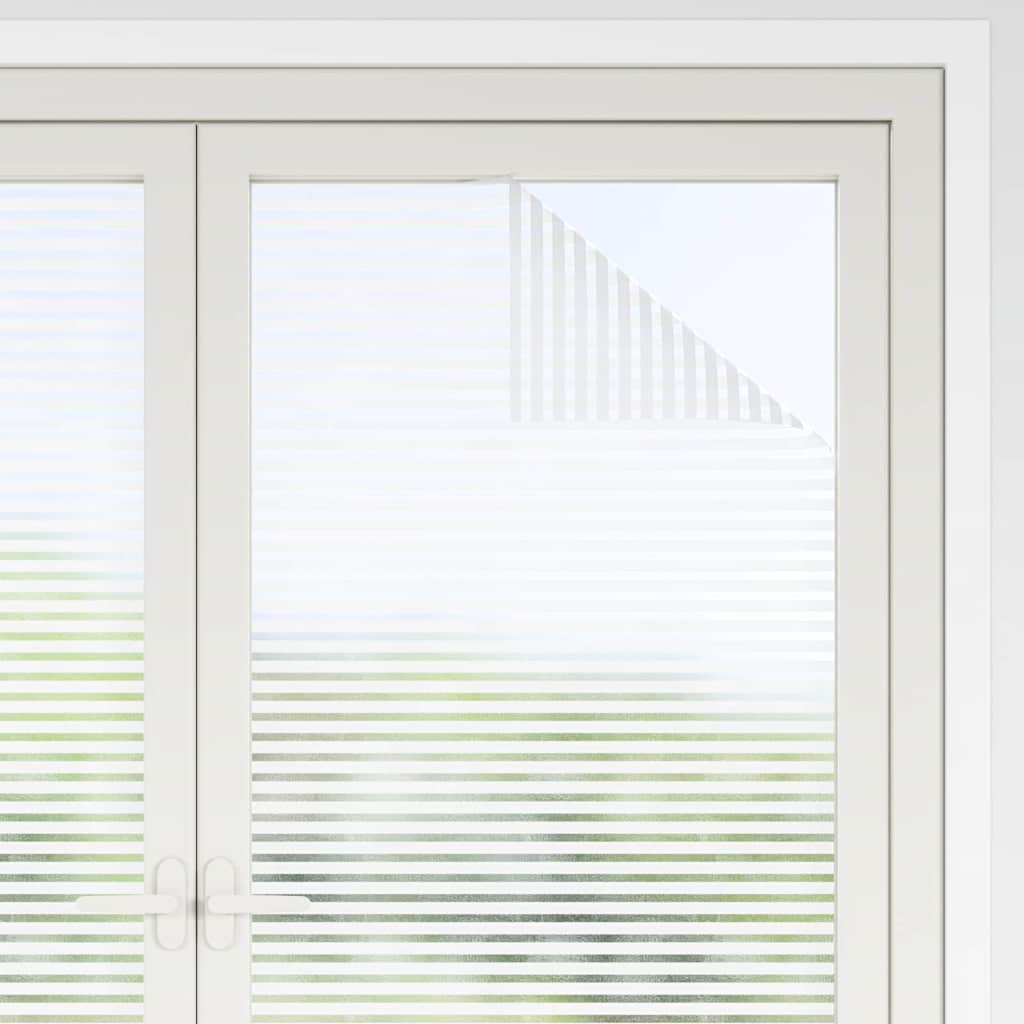 Selbstklebende Fensterfolie Mattierte Streifen 90 x 2000 cm PVC