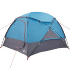 Kuppelzelt mit abnehmbarem Regenfly Blau 4-Personen