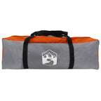 Kuppelzelt mit abnehmbarem Regenfly Grau und Orange 8-Personen
