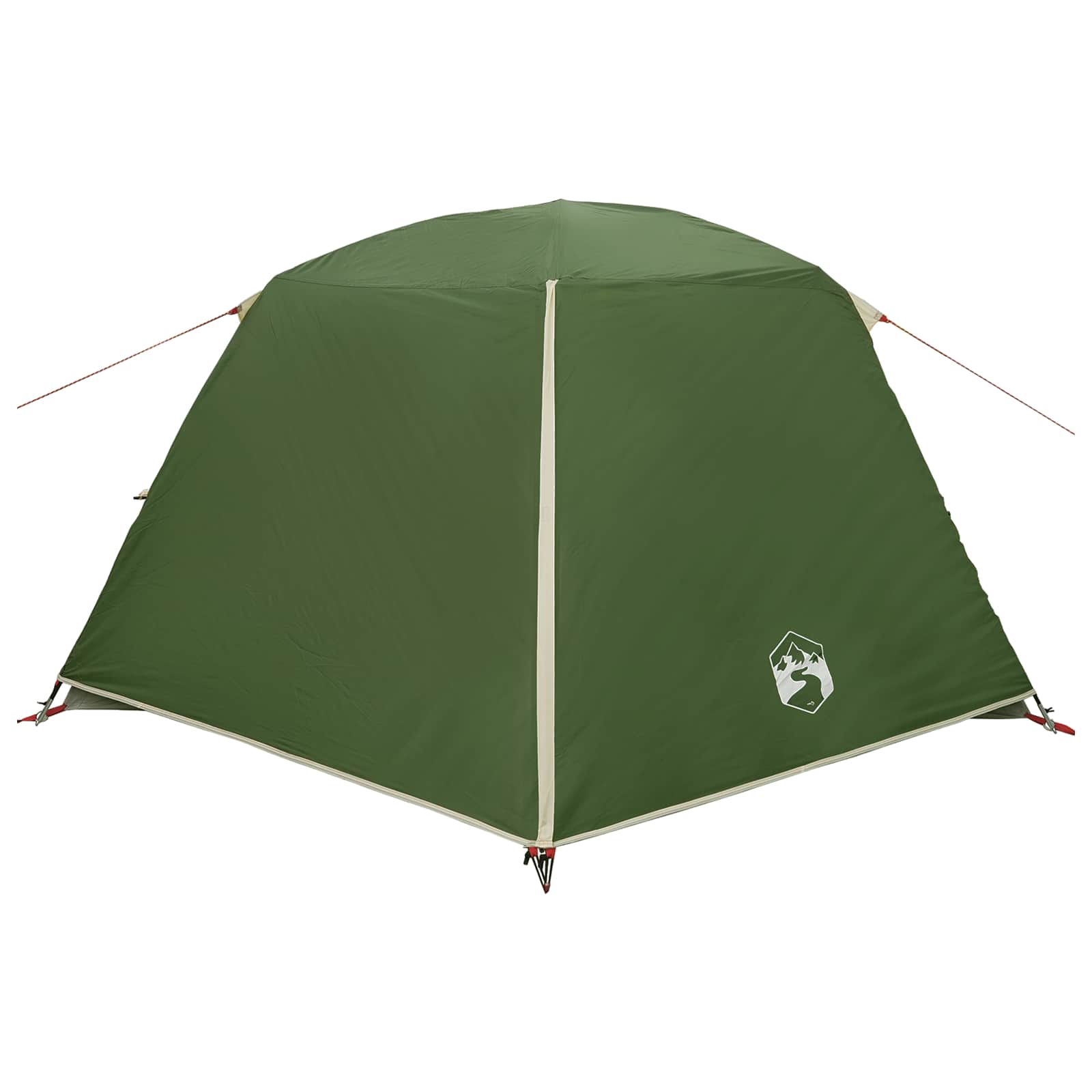 Trekkingzelt Grün 4-Personen 185T Polyester mit PU-Beschichtung