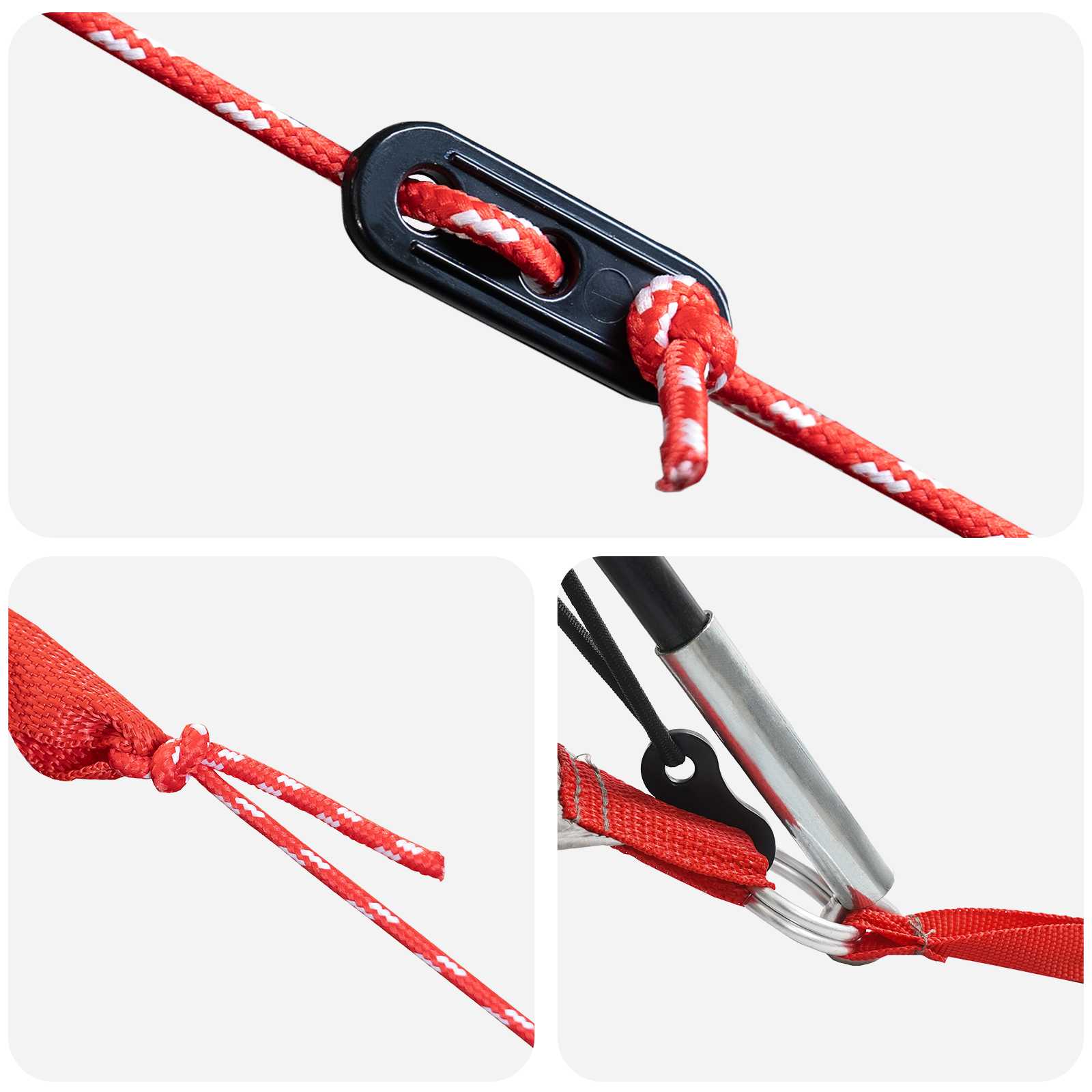 Tunnelzelt Grau und Orange 560 x 395 x 212 cm