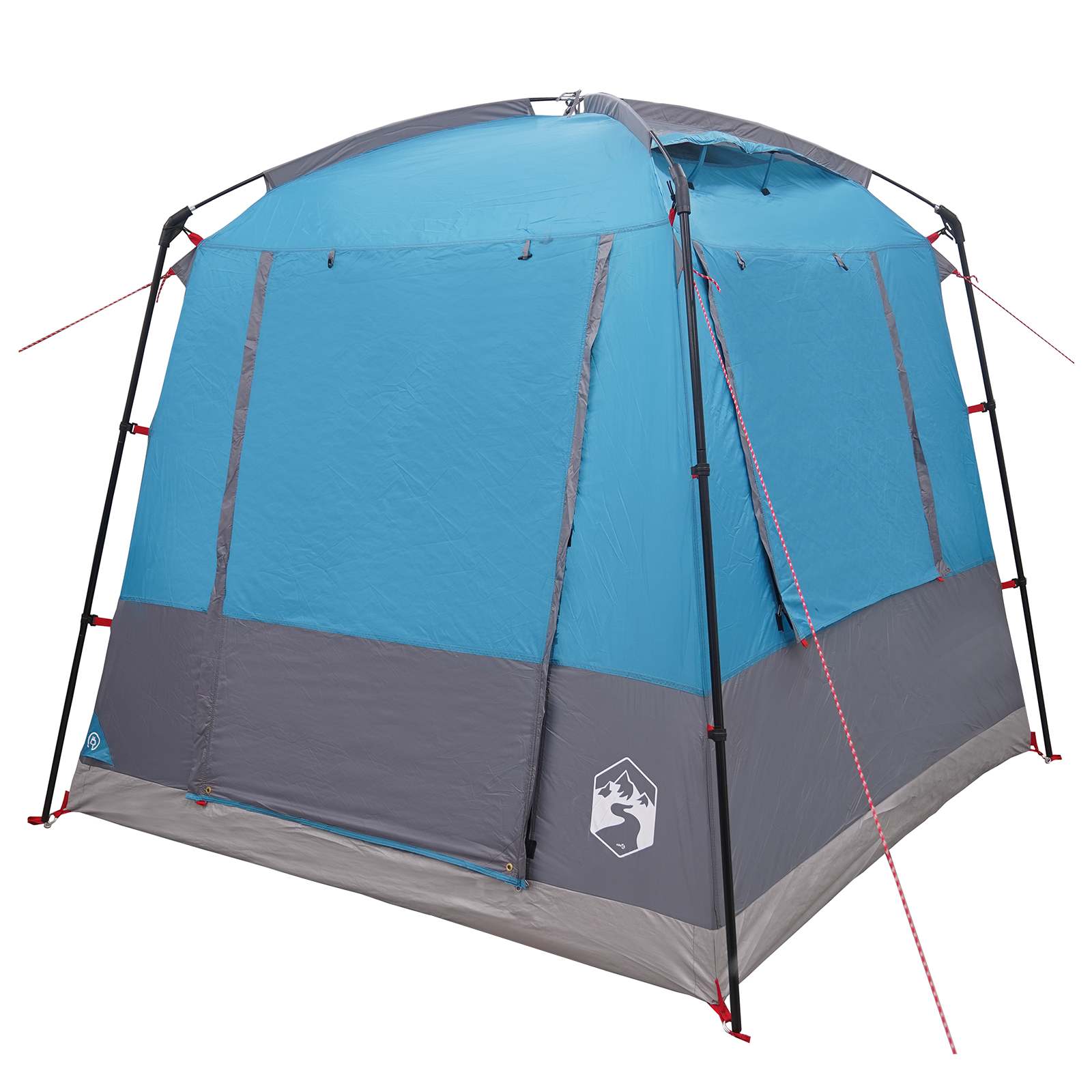 Party-Zelt Blau 4-Personen 185T Polyester mit PU-Beschichtung
