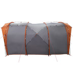 Tunnelzelt Grau und Orange 562 x 265 x 216 cm