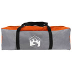 Sofort Zelt Grau und Orange 340 x 280 x 190 cm