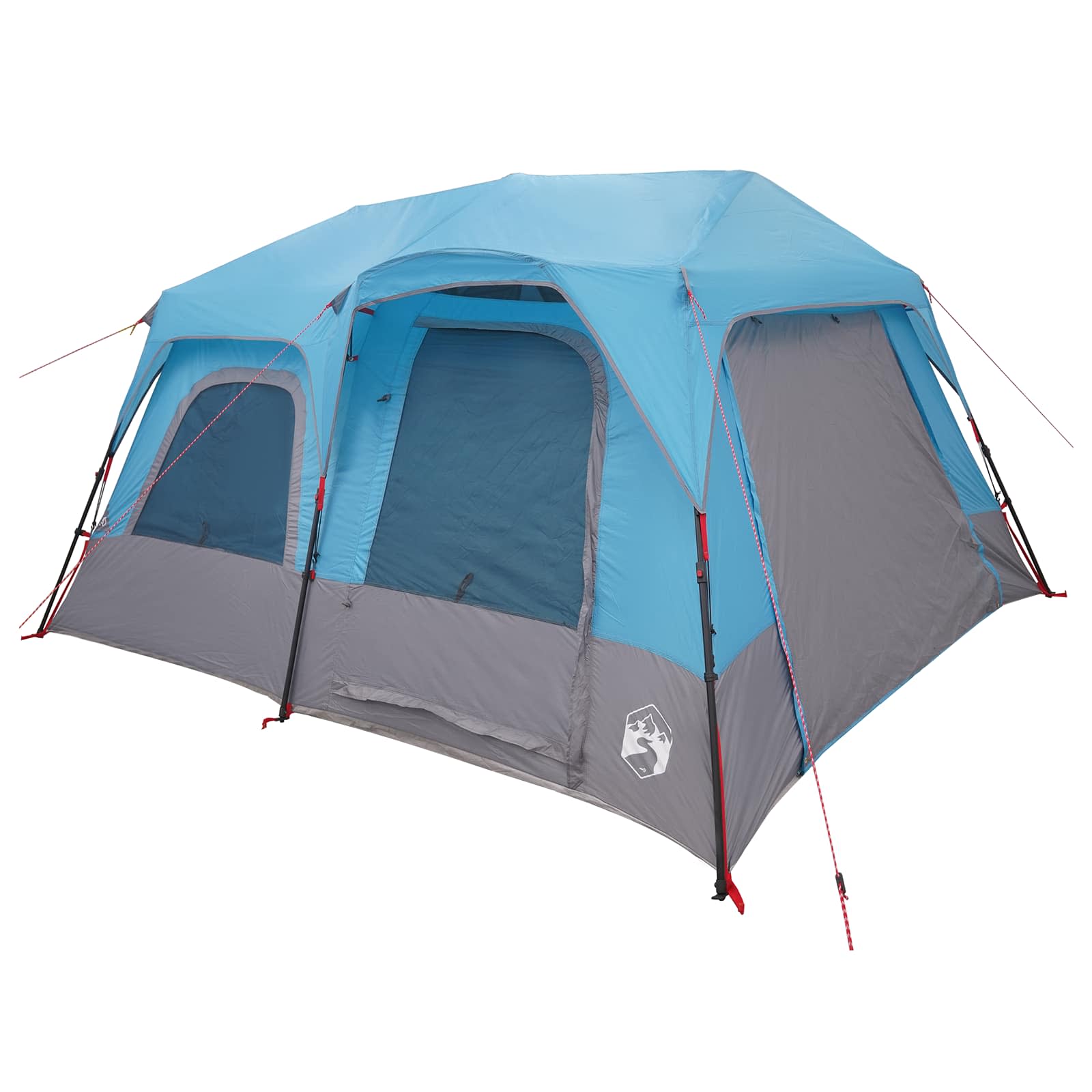 Sofort Zelt Blau 8-Personen 185T Polyester mit PU-Beschichtung