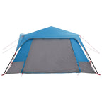 Sofort Zelt Blau 10 Personen 185T Polyester mit PU-Beschichtung