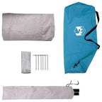 Trekkingzelt Blau 2-Personen 185T Polyester mit PU-Beschichtung