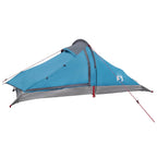 Trekkingzelt Blau 2-Personen 185T Polyester mit PU-Beschichtung