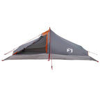 Trekkingzelt Grau und Orange 2-Personen