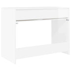 Schreibtisch Hochglanz Weiß 100 x 50 x 78 cm Holzwerkstoff