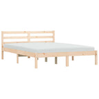 Bettrahmen Natur 208,5 x 157,5 x 69,5 cm Massivholz Kiefer