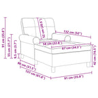 Lounge-Liege mit Kissen Gelb 91 x 157 x 91 cm Samt
