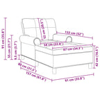 Lounge-Liege mit Kissen Dunkelgrau 91 x 157 x 91 cm Stoff