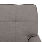 Lounge-Liege mit Kissen Taupe 91 x 157 x 91 cm Stoff