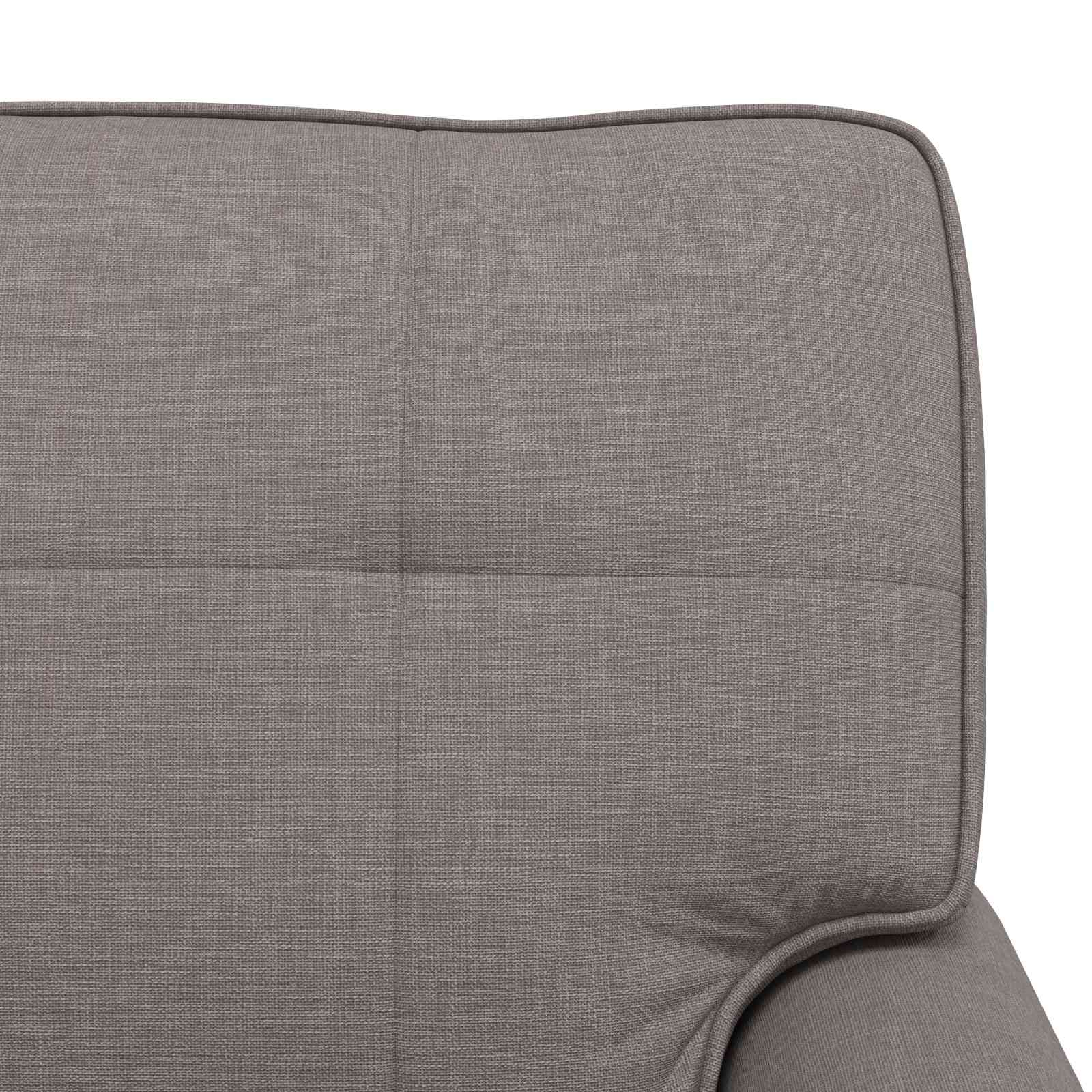 Lounge-Liege mit Kissen Taupe 91 x 157 x 91 cm Stoff