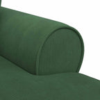 Chaise Lounge mit Rock mit Kissen 3 pcs Dschungelgrün Cordstoff