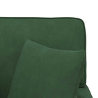 Chaise Lounge mit Rock mit Kissen 3 pcs Dschungelgrün Cordstoff