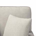 Chaise Lounge mit Rock mit Kissen Creme 157 x 91 x 91 cm ARES
