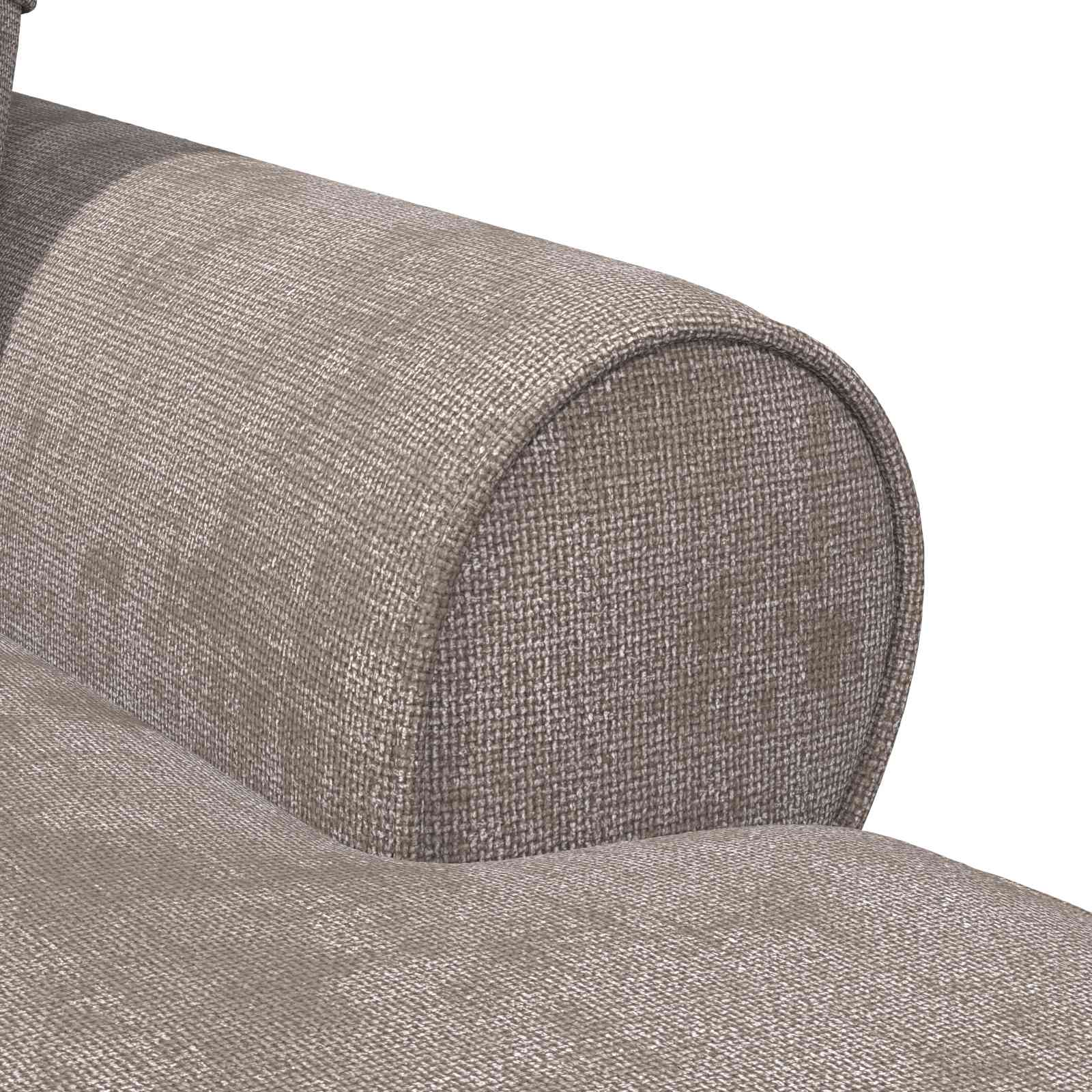 Chaise Lounge mit Rock mit Kissen Sand 157 x 91 x 91 cm ARES