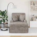 Chaise Lounge mit Rock mit Kissen Sand 157 x 91 x 91 cm ARES