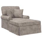 Chaise Lounge mit Rock mit Kissen Sand 157 x 91 x 91 cm ARES