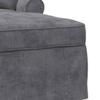 Chaise Lounge mit Rock Dunkelgrau 157 x 91 x 91 cm ARES