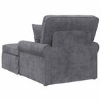 Chaise Lounge mit Rock Dunkelgrau 157 x 91 x 91 cm ARES
