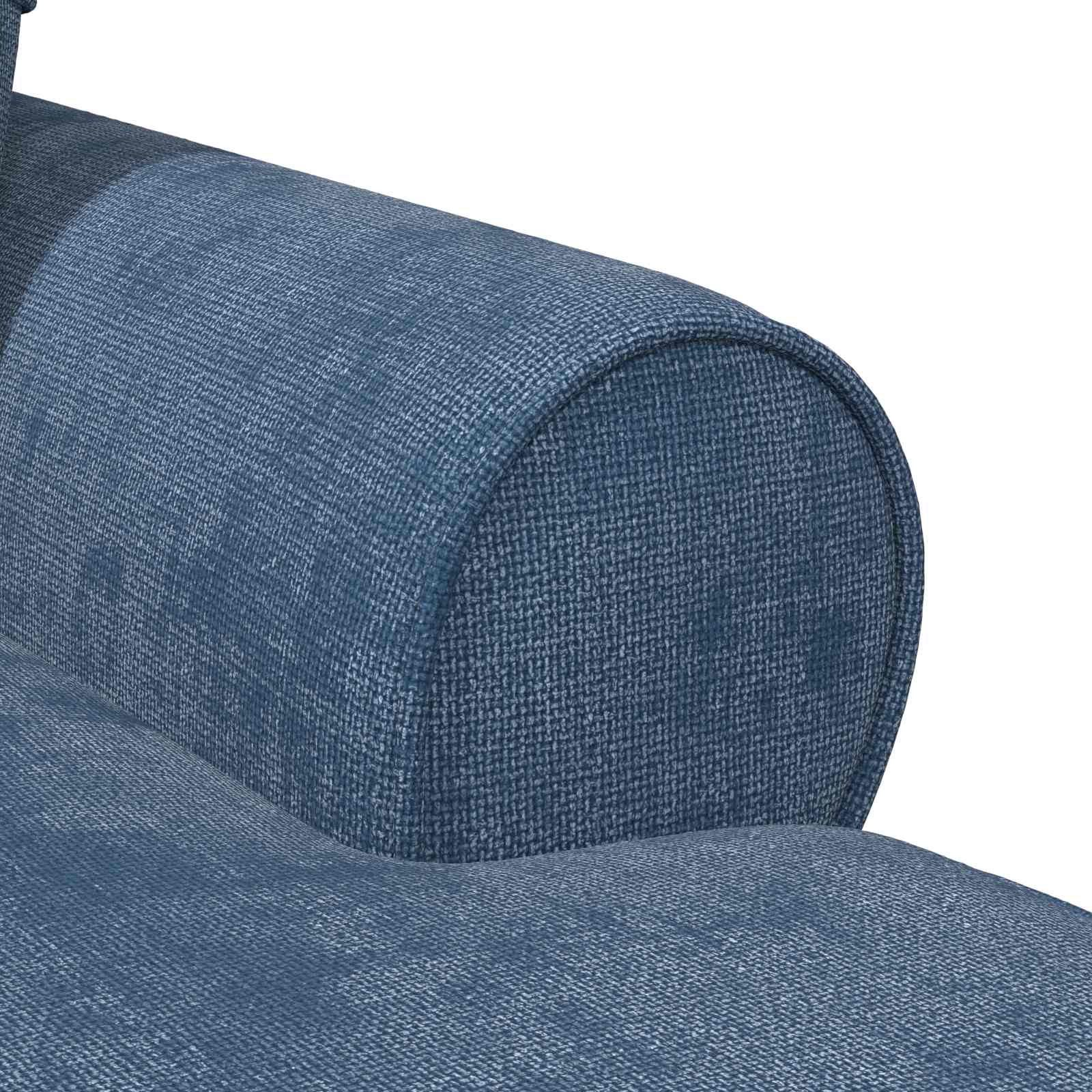 Chaise Lounge mit Rock mit Kissen Blau 157 x 91 x 91 cm ARES
