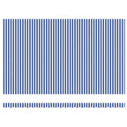 Einziehbare Markise Blau und Weiß 450 x 300 cm