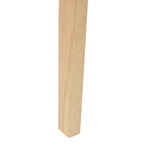 Esszimmerstühle 2 pcs Natur 54 x 57 x 73 cm Massives Gummiholz