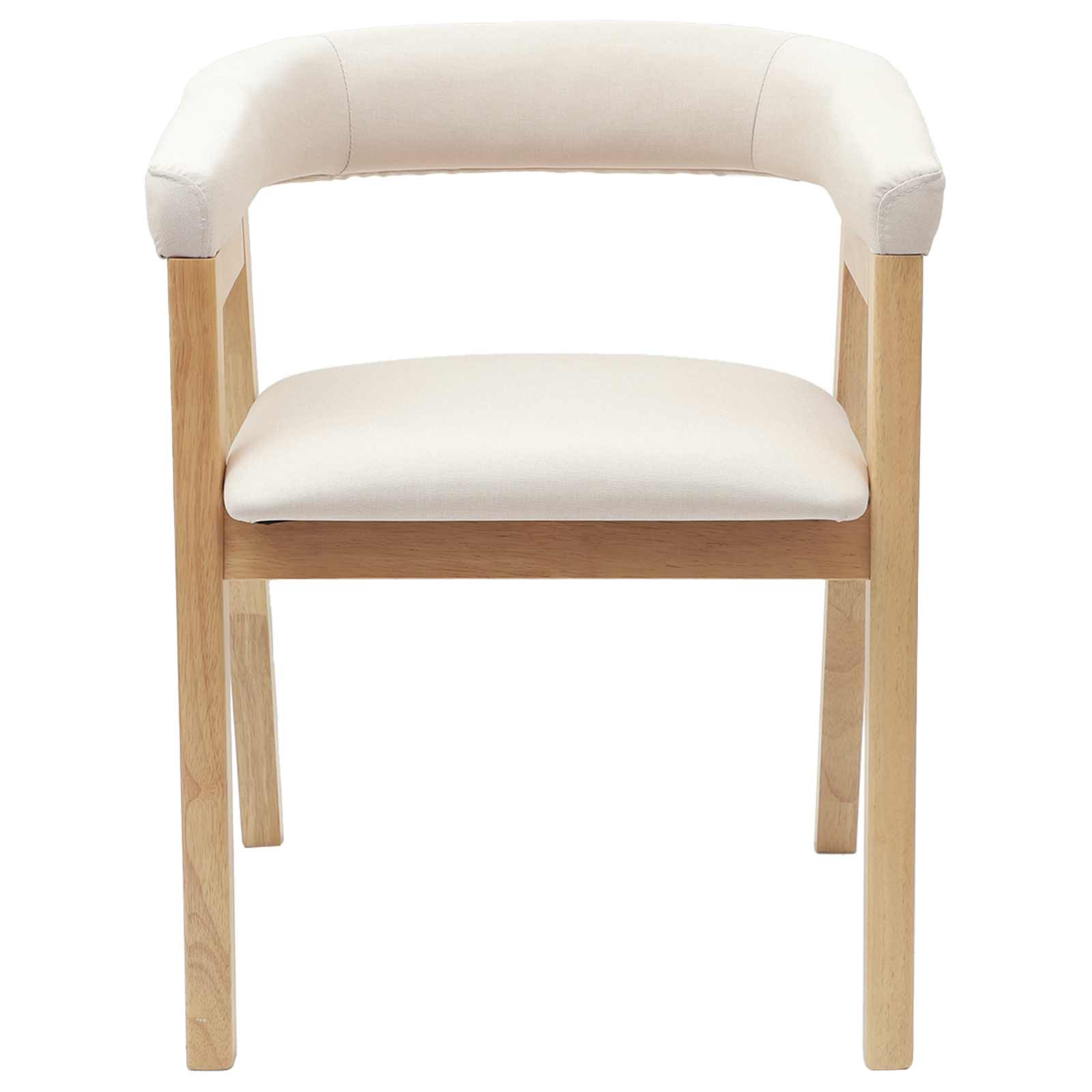 Esszimmerstühle 2 pcs Natur 54 x 57 x 73 cm Massives Gummiholz