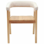 Esszimmerstühle 2 pcs Natur 54 x 57 x 73 cm Massives Gummiholz