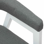 Esszimmerstühle 2 pcs Weiß 54 x 57 x 73 cm Massives Gummiholz