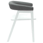 Esszimmerstühle 2 pcs Weiß 54 x 57 x 73 cm Massives Gummiholz